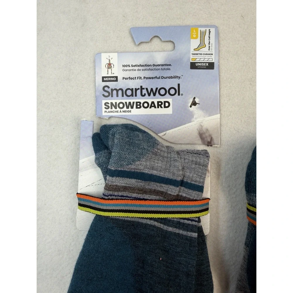 3 Pairs of SmartWool Snowboard Targeted Cushion Over The Calf Socks Size Large